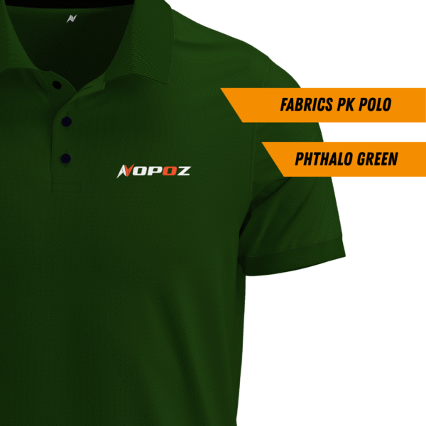 Pk-Polo Shirt Phthalo Green - Image 2