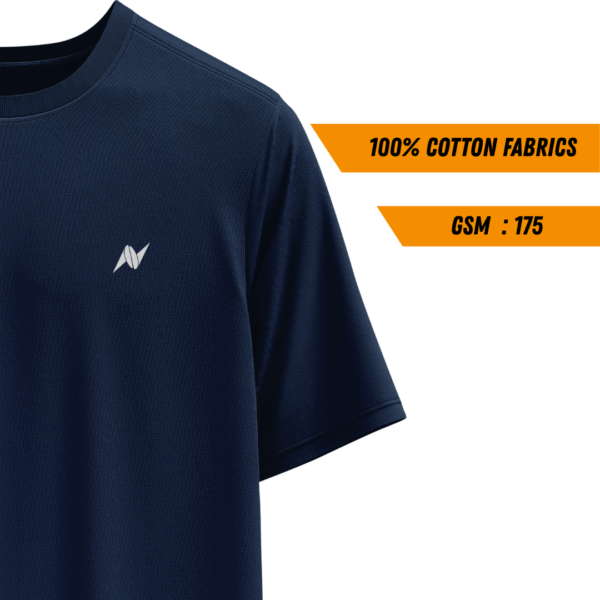 Blank T-shirt - Navy - Image 2