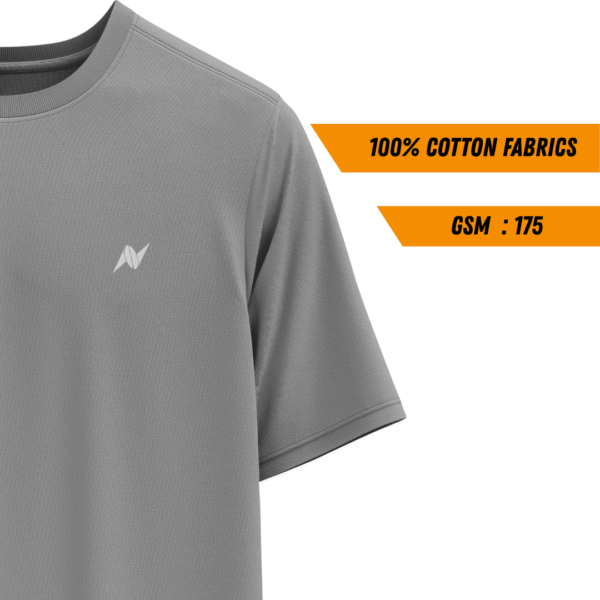 Blank T-shirt - Ash - Image 2